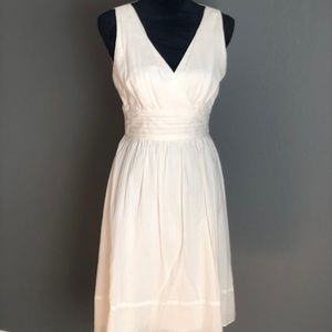 WHBM off white spring dress.